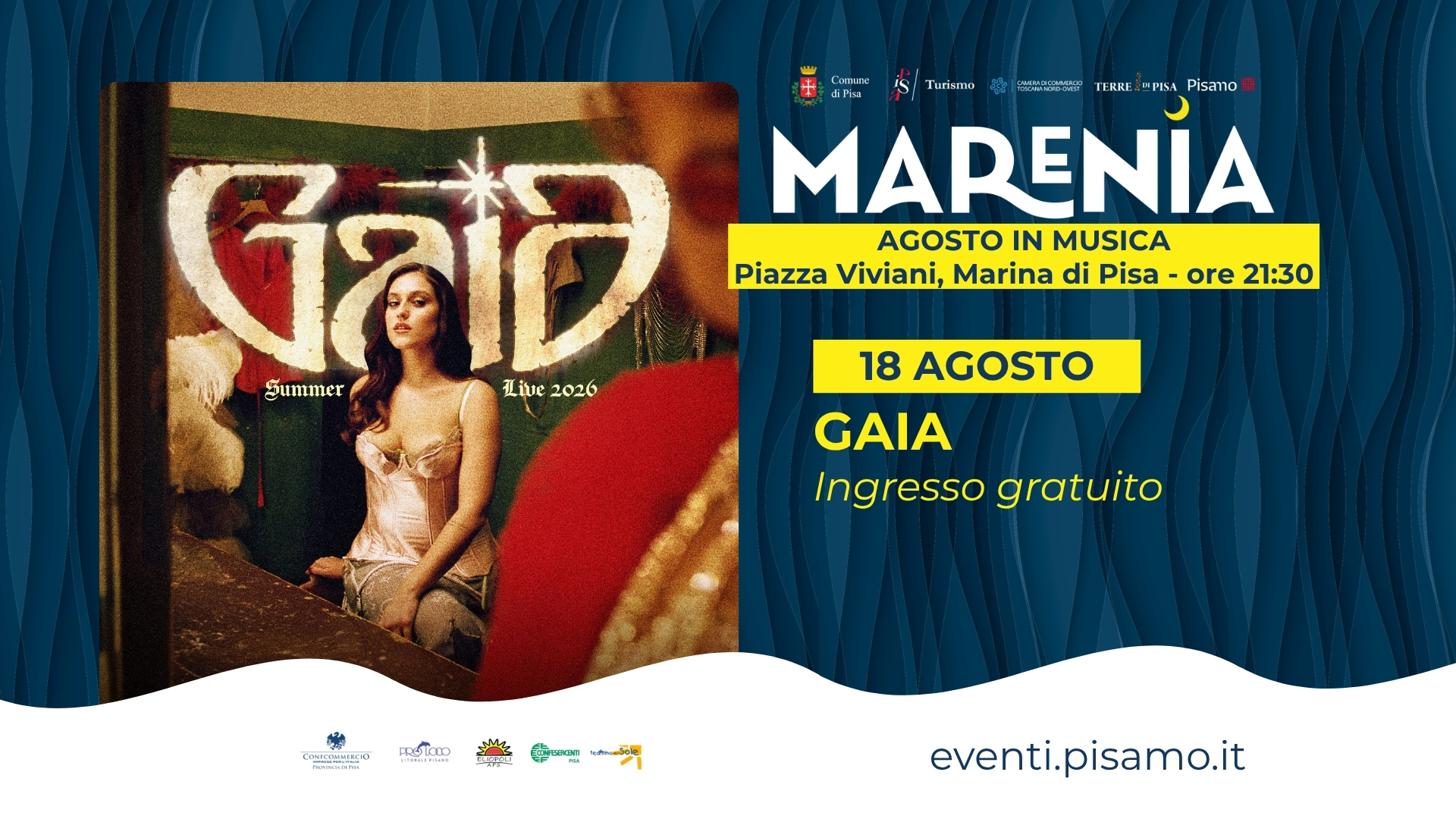 Gaia - Agosto in musica Marenia 2026
